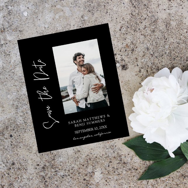 Budget Photo Hand Typography Save the Date B Flyer (Creator Uploaded)