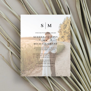 Budget Photo Heart Calligraphy Wedding Flyer