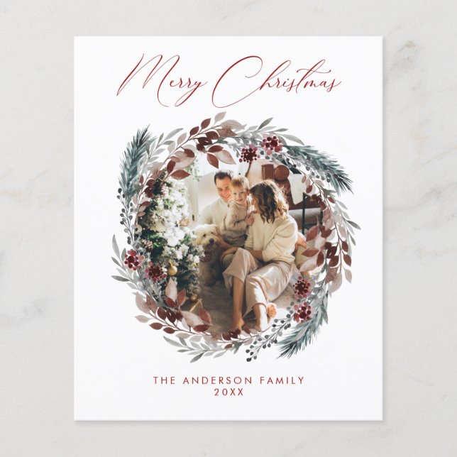 Budget Photo Holiday Card (Front)