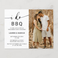 Budget Photo I Do BBQ Calligraphy Engagement Party