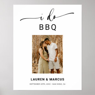 Budget Photo I Do BBQ Engagement Welcome Sign