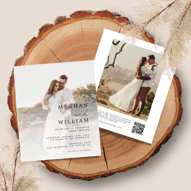 Budget Photo Online RSVP Wedding Invitation Flyer (Creator Uploaded)