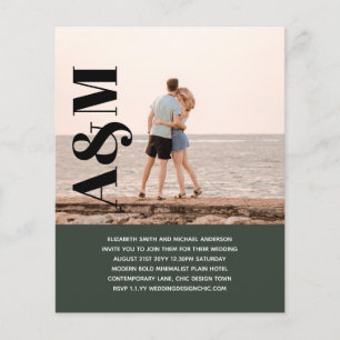 BUDGET PHOTO Overlay Engagement Wedding Save Dates Flyer