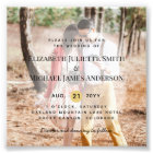 Budget PHOTO OVERLAY Mariage Inviter Moderne