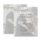 Budget photo overlay modern wedding invitation