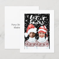 BUDGET Photo Personalized Christmas Let It Snow