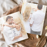 Budget Photo Picture Wedding Invitations Flyer<br><div class="desc">Budget Transparency covering custom and personalized photo on the front and back of elegant and modern Wedding Invitations - includes beautiful and elegant script typography for the special Wedding day celebration.</div>