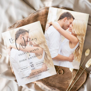 Budget Photo Picture Wedding Modern  Flyer