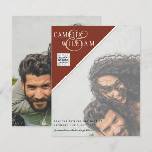 BUDGET PHOTO SAVE DATE QR CODE RSVP Cinnamon
