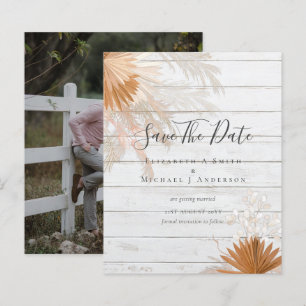 BUDGET Photo Save Dates PAMPAS Grass Terracotta