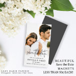 Budget Photo Save the Date Magnets<br><div class="desc">Who says you can't have gorgeous Save the Dates while on a budget? These affordable and elegant, photo Save the Date magnets are just $.42 each! The simple, neutral, black and white design features a modern, handwritten calligraphy script and one of your engagement photos. Works best with a light photo...</div>