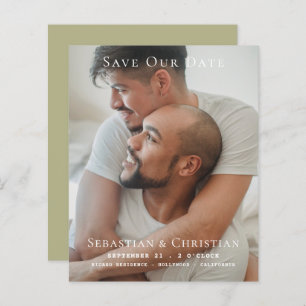 BUDGET Photo Simple Save The Date Wedding