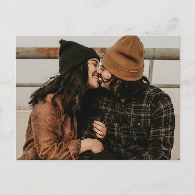 Budget Photo Simple Wedding Invitation (Front)