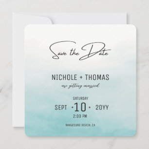 Budget Photo Watercolor Elegant Blush Wedding Save The Date