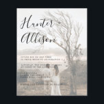 Budget Photo Wedding Invitation<br><div class="desc">This timeless,  romantic design features photo design with bold colours . All aspects of this design can be edited (font,  text size,  or floral accents moved/removed) to fit your needs. Please contact me if you need help with this design.</div>