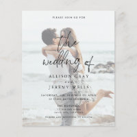 Budget Photo Wedding Invitation