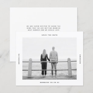 BUDGET Photo Wedding Save The Date Card