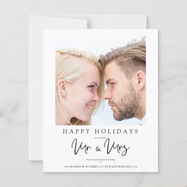 Budget Photo Whimsical MR & MRS Christmas Wedding (Front)