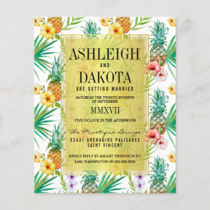 Budget Pineapple & Hibiscus Destination Wedding