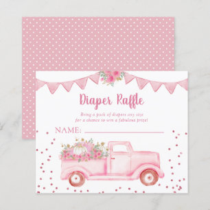 Budget Pink Little Pumpkin Diaper Raffle
