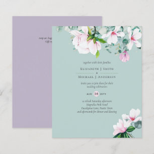BUDGET Pink Magnolias Eucalyptus Lavender Wedding