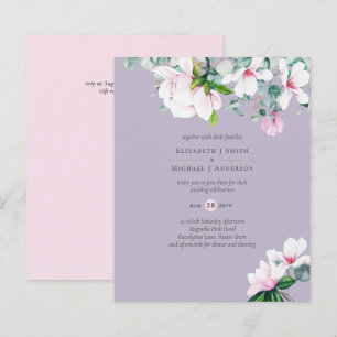 BUDGET Pink Magnolias Eucalyptus Lavender Wedding