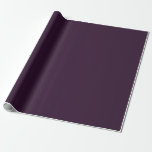 BUDGET PLUM PURPLE Monochrome Template Wrapping Paper<br><div class="desc">Add your own text and images to this plum purple template.</div>