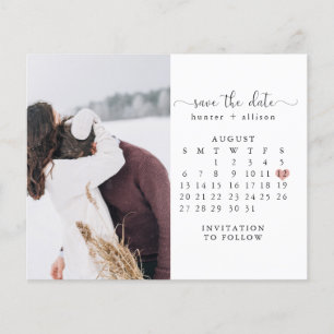 Budget Post Card Calendar Save the Date