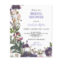 Budget Pressed Wildflower Boho Bridal Shower