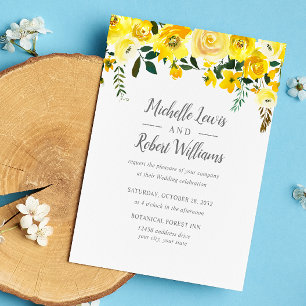 BUDGET Pretty yellow Floral wedding