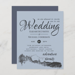 BUDGET PRICED Dusty Blue Mountains Budget Flyer