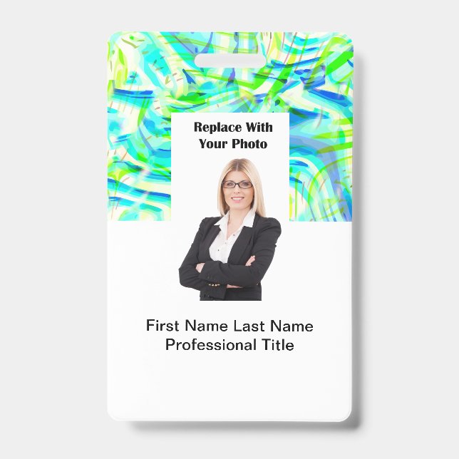 Budget Professional Realtor Photo ID Badges (Front)