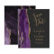 Budget Purple Gold Agate Dark Save the Date