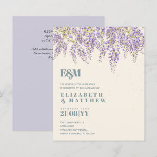 BUDGET Purple Wisteria Sage Floral Garden Wedding
