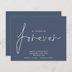 Budget QR Code Decided on Forever Navy Save Date