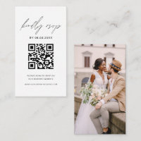 Budget QR Code Minimalist RSVP Wedding Website