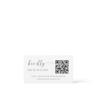 Budget QR Code Minimalist RSVP Wedding Website