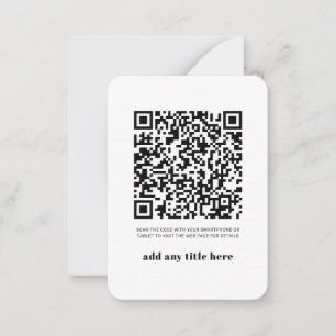 Budget QR Code Modern Modern Any Occasion Card