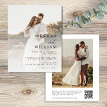 Budget QR Code Photo Wedding Invitation<br><div class="desc">Budget QR Code Photo Wedding Invitation Flyer</div>