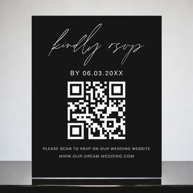 Budget QR Code RSVP Minimalist Wedding Website (Creator Uploaded)