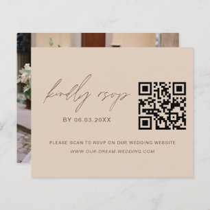Budget QR Code RSVP Photo Wedding Website