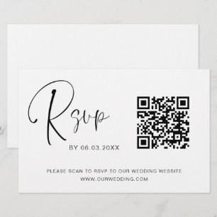 Budget QR Code RSVP Wedding Website