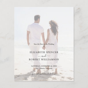 Budget QR Code Wedding Photo Save the Date