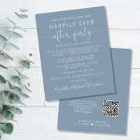 Budget QR Code Wedding Reception Save the Date