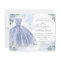 Budget Quinceanera Invitation Spanish Blue Gown