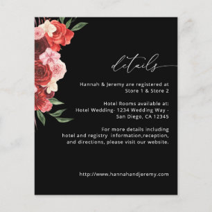 Budget Red Floral Details - Black VH2 Flyer