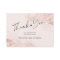 Budget rose gold blush bridal shower thank you
