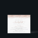 Budget Rose Gold Glitter 21st Party Invitation<br><div class="desc">A value for money BUDGET alternative on a smaller size 4.5 x 5.6” semi-gloss 110lbs weight, which is of similar thickness to a postcard (however is not suitable to use as a postcard.). PLEASE NOTE there is ONE invite per sheet. Budget Rose Gold Glitter 21st Party Invitation. A border of...</div>