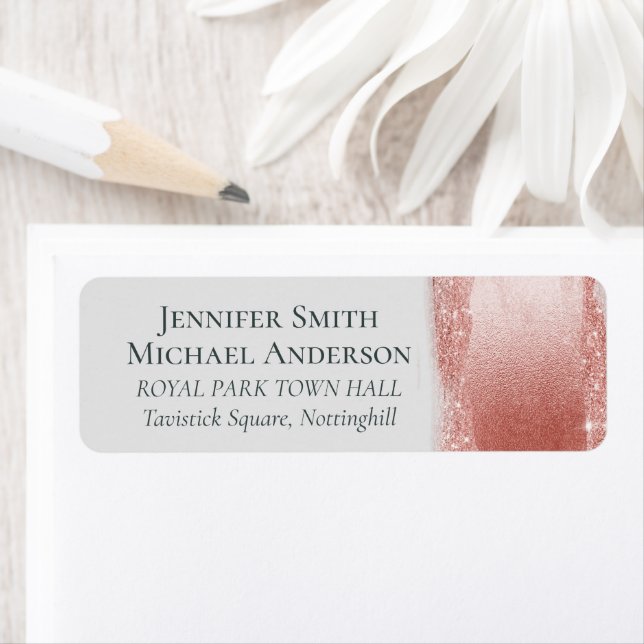 Budget Rose Parties scintillant or  Foil Look Mari (En situation)