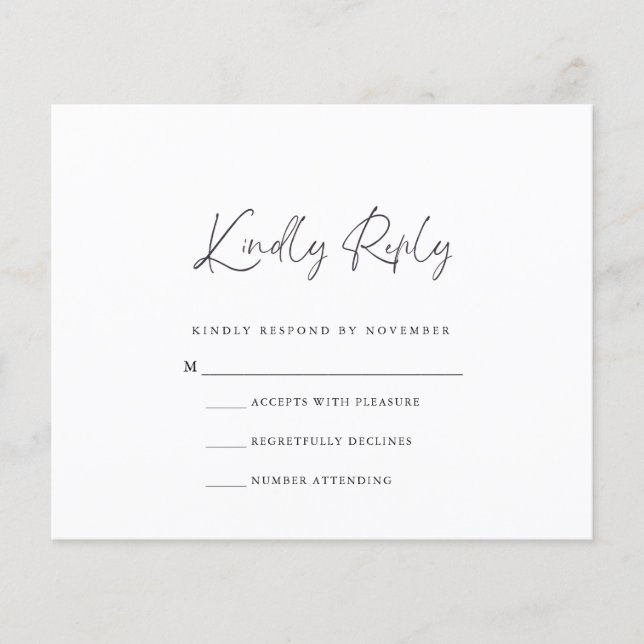 Budget RSVP Card (Front)